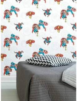 Outlet ✨ Marvel Avengers Peel & Stick Wallpaper ❤️ -Furniture Outlet Store 12114637 av2