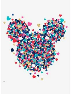 Promo 😉 Disney Mickey Mouse Heart Confetti Peel & Stick Giant Wall Decal 🧨