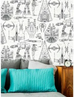 Best reviews of 👍 Star Wars Blueprint Peel & Stick Wallpaper ✨