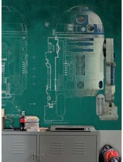 Budget ❤️ Star Wars R2-D2 Peel & Stick Mural 🥰