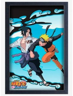 Cheap 🎁 Naruto Shippuden Sasuke VS Naruto Framed Poster 👏