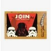 Flash Sale 💯 Star Wars Empire Icon Glass Top Serving Tray & Knife Set 🔔