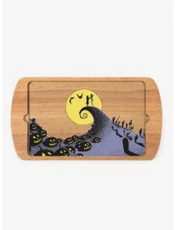 Best deal 👏 The Nightmare Before 🎄 Christmas Jack and Sally Glass Top Serving Board 👏