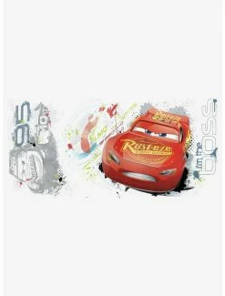 Flash Sale 🔔 Disney Pixaar Cars 3 Lightning Mcqueen Peel And Stick Wall Graphic ⌛