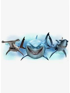 Discount 🧨 Disney Pixar Finding Nemo Sharks Peel And Stick Giant Wall Decals 🧨