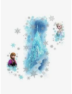 Promo ⌛ Disney Frozen Ice Palace With Else And Anna Peel And Stick Giant Wall Decals 🎉