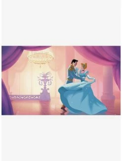 Deals 🤩 Disney Princess Cinderella 'So This Is Love' Chair Rail Prepasted Mural ✨
