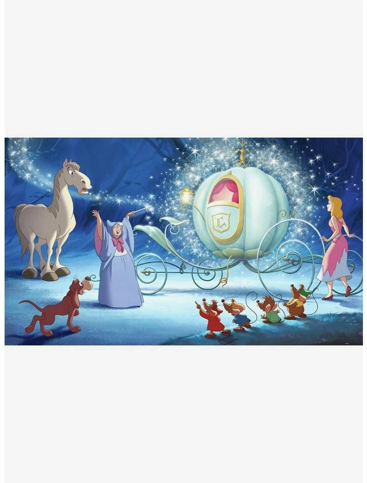 Best Pirce ๐ Disney Princess Cinderella Carriage Chair Rail Prepasted Mural ๐ 1 Best Pirce ๐ Disney Princess Cinderella Carriage Chair Rail Prepasted Mural ๐