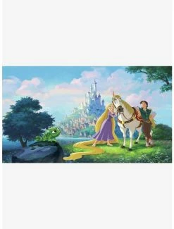 Top 10 👍 Disney Princess Tangled Chair Rail Prepasted Mural 💯