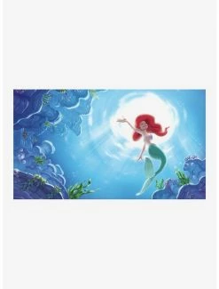 Promo ✔️ Disney The Little Mermaid 'Part Of Your World' Chair Rail Prepasted Mural ✔️