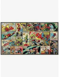 Best Sale 🤩 Marvel Comic Panel Chair Rail Prepasted Mural 😍