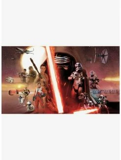Coupon 🤩 Star Wars The Force Awakens Episode VII Prepasted Surestrip Mural 😉