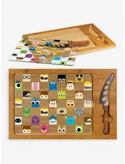 Outlet 🥰 Disney Pixar Collection Glass Top Serving Tray & Knife Set ✨ -Furniture Outlet Store 12348640 av1
