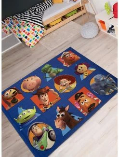 Discount 😀 Disney Pixar Toy Story 4 Squares Rug 😉 -Furniture Outlet Store 12430153 av1