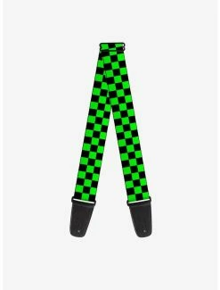 Best reviews of 🤩 Guitar Strap Checker Black Neon Green ⌛