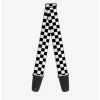 Hot Sale 🔔 Guitar Strap Checker Black White ⭐