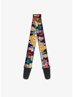 Best Sale ✨ Disney Princesses Poses Castles Guitar Strap 🧨