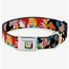 Best deal 🎁 Disney Alice in Wonderland Mad Hatters Tea Party Poses Seatbelt Buckle 🐕 Dog Collar 🎉