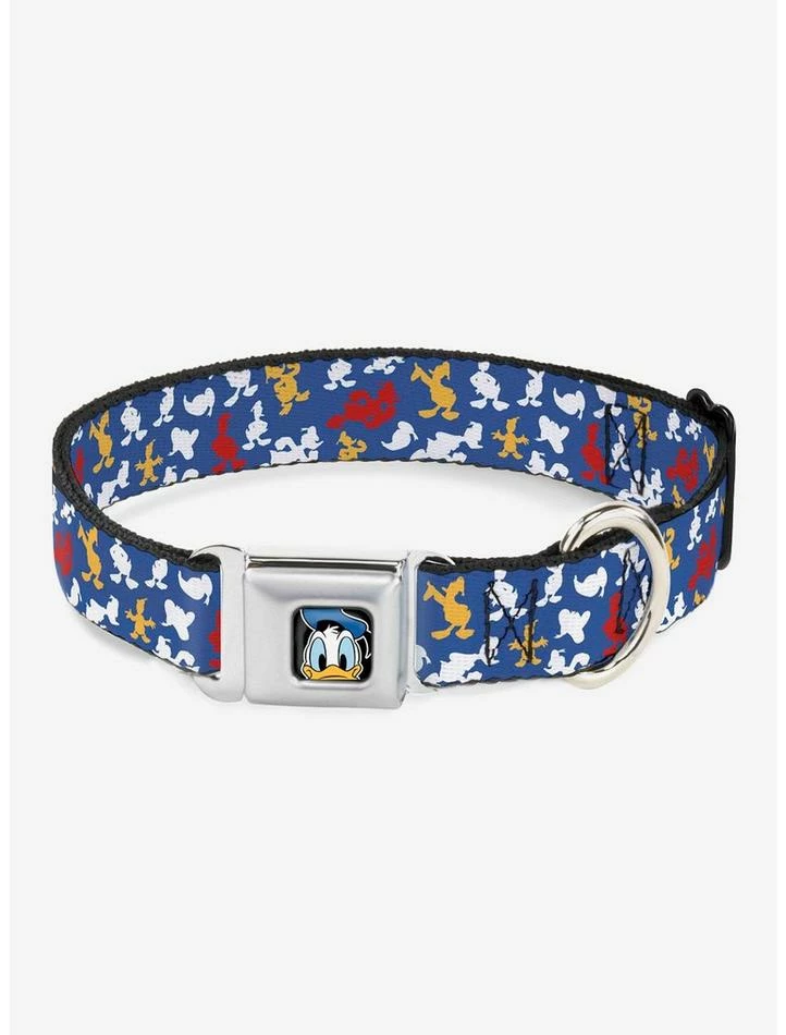 Promo ๐งจ Disney Donald Duck Face Poses Scattered Blue White Red Yellow Seatbelt Buckle ๐ถ Dog Collar ๐ 1 Promo ๐งจ Disney Donald Duck Face Poses Scattered Blue White Red Yellow Seatbelt Buckle ๐ถ Dog Collar ๐