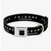 Brand new 🔔 Friends The Television Series Logo Black White Multicolor Seatbelt Buckle 🐶 Dog Collar ✨