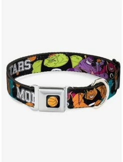 Buy 🥰 Space Jam Monstars 5 Player Pose Galaxy Black White Gray Seatbelt Buckle 🐕 Dog Collar 😉
