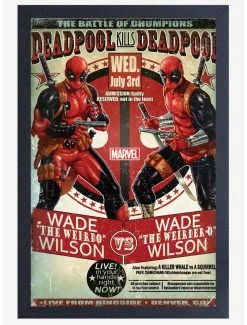 Top 10 🔥 Marvel Deadpool Battle Framed Poster ⌛