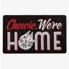 Brand new ⌛ Star Wars "Chewie, We're Home" Door Mat 😍