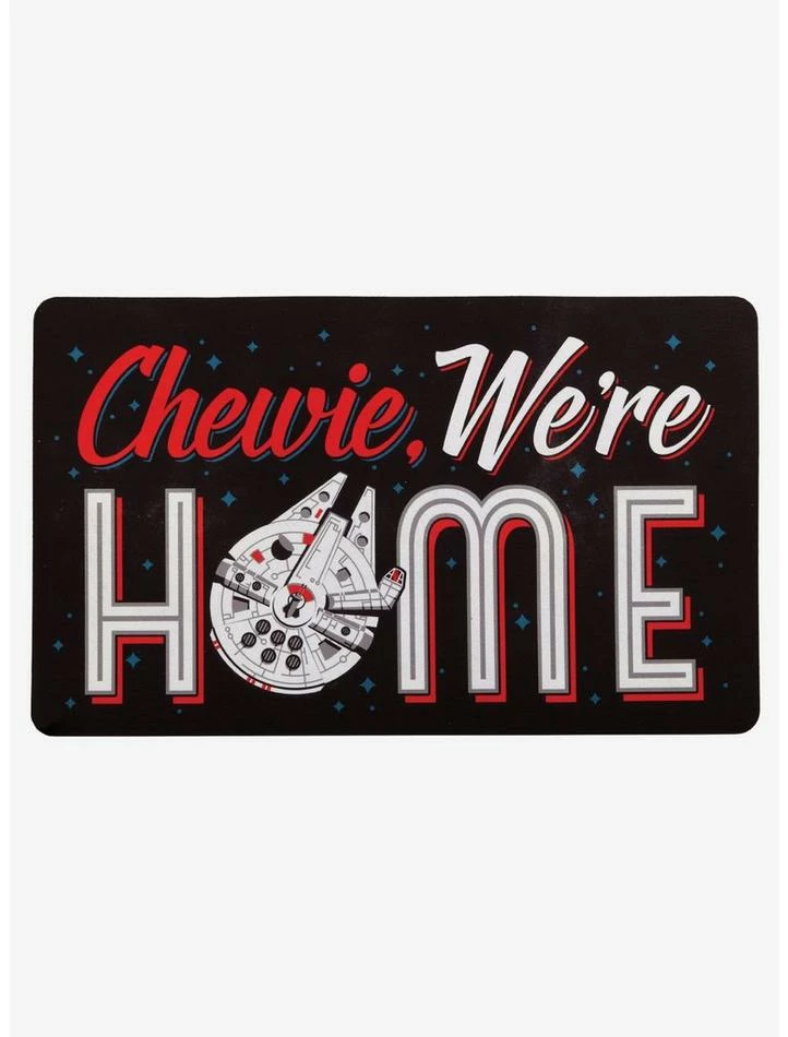 Brand new โ Star Wars "Chewie, We're Home" Door Mat ๐ 1 Brand new โ Star Wars "Chewie, We're Home" Door Mat ๐