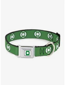 Budget 👏 DC Comics Green Lantern Logo 🐶 Dog Collar Seatbelt Buckle 🧨
