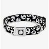 Outlet 🛒 The Nightmare Before ❄ Christmas Jack Scattered Expressions 🐕 Dog Collar Seatbelt Buckle 💯