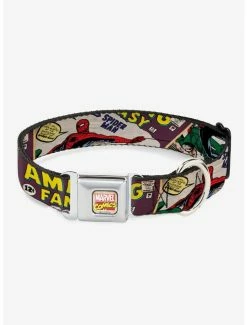 Best deal 👏 Marvel Spider-Man Amazing Fantasy Cover Pose 🦮 Dog Collar Seatbelt Buckle 🛒