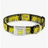 Hot Sale 🌟 SpongeBob Close Up Expressions 🦮 Dog Collar Seatbelt Buckle 🔥