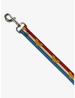 Hot Sale ⌛ DC Comics Wonder 👩 Woman Logo Striped Stars 🦮 Dog Leash ❤️ -Furniture Outlet Store 12811134 av1