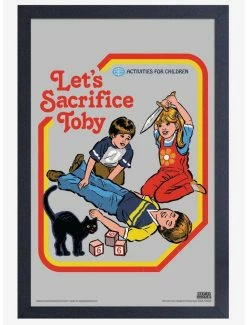 New 🔔 Let's Sacrifice Toby Framed Print By Steven Rhodes ✔️
