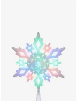 Hot Sale ⭐ Multi-Colored Led Glitter Snowflake Treetop 🎁