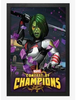 Flash Sale ⌛ Marvel Contest Of Champions Gamora Framed Poster 😍