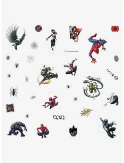 Flash Sale โ Marvel Spider-Man Favorite Characters Peel And Stick Wall Decals โ
