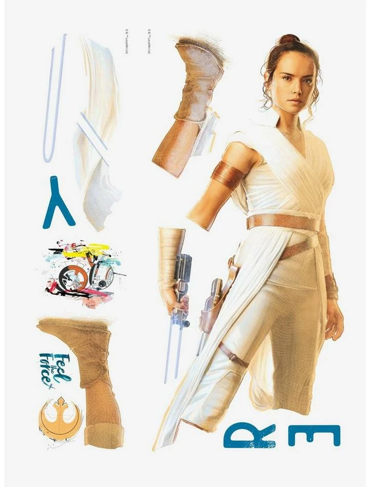 Buy 🛒 Star Wars Episode IX Rey Peel And Stick Giant Wall Decals 🛒 2 Buy 🛒 Star Wars Episode IX Rey Peel And Stick Giant Wall Decals 🛒 - Image 2