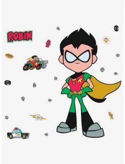 Coupon 😀 DC Comics Teen Titans Go! Robin Peel And Stick Giant Wall Decals 🤩