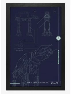 Deals 🥰 Star Wars Rogue One At Act Blueprint Poster ✨