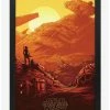 Brand new 👍 Star Wars The Force Awakens Jakku Battle Poster ❤️
