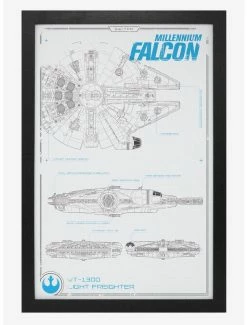 Buy 🥰 Star Wars The Force Awakens Millennium Poster 🛒