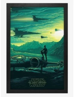 Best Pirce 🥰 Star Wars: The Force Awakens Poe Dameron Framed Poster 👍