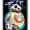 Brand new 🎁 Star Wars The Last Jedi Bb8 Roll With It Poster ✔️