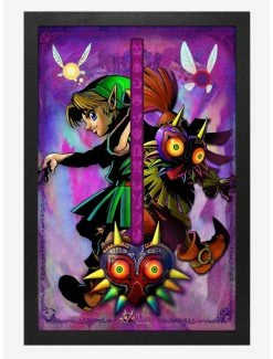 Hot Sale ❤️ The Legend Of Zelda Majora Spilt Poster 🎉