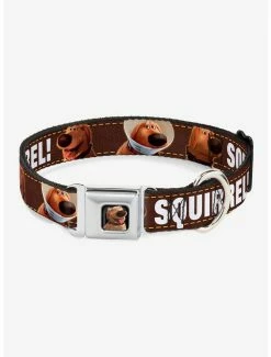 Brand new 😀 Disney Pixar Up Dug Poses Squirrel 🐶 Dog Collar Seatbelt Buckle 🎁