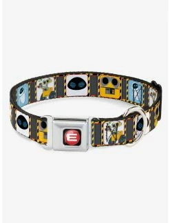 Best reviews of 🎉 Disney Pixar Wall-E & Eve Pose Face Hazard Blocks 🦮 Dog Collar Seatbelt Buckle 🔔