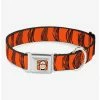 Brand new ⭐ Disney Tigger Stripes 🦮 Dog Collar Seatbelt Buckle 🔥