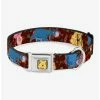 Best Sale 👍 Disney Winnie The Pooh Character Poses 🐕 Dog Collar Seatbelt Buckle 🛒