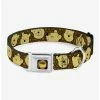 Outlet ✨ Disney Winnie the Pooh Expressions Honeycomb 🐕 Dog Collar Seatbelt Buckle 🧨